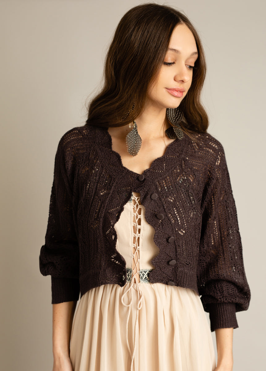Women Jelana Sweater in Black Coffee