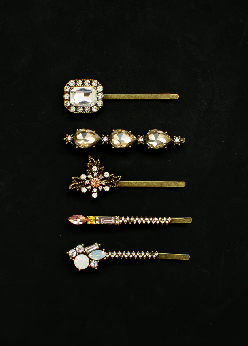 Women Jaylen Barrette Set in Antique Brass Multi