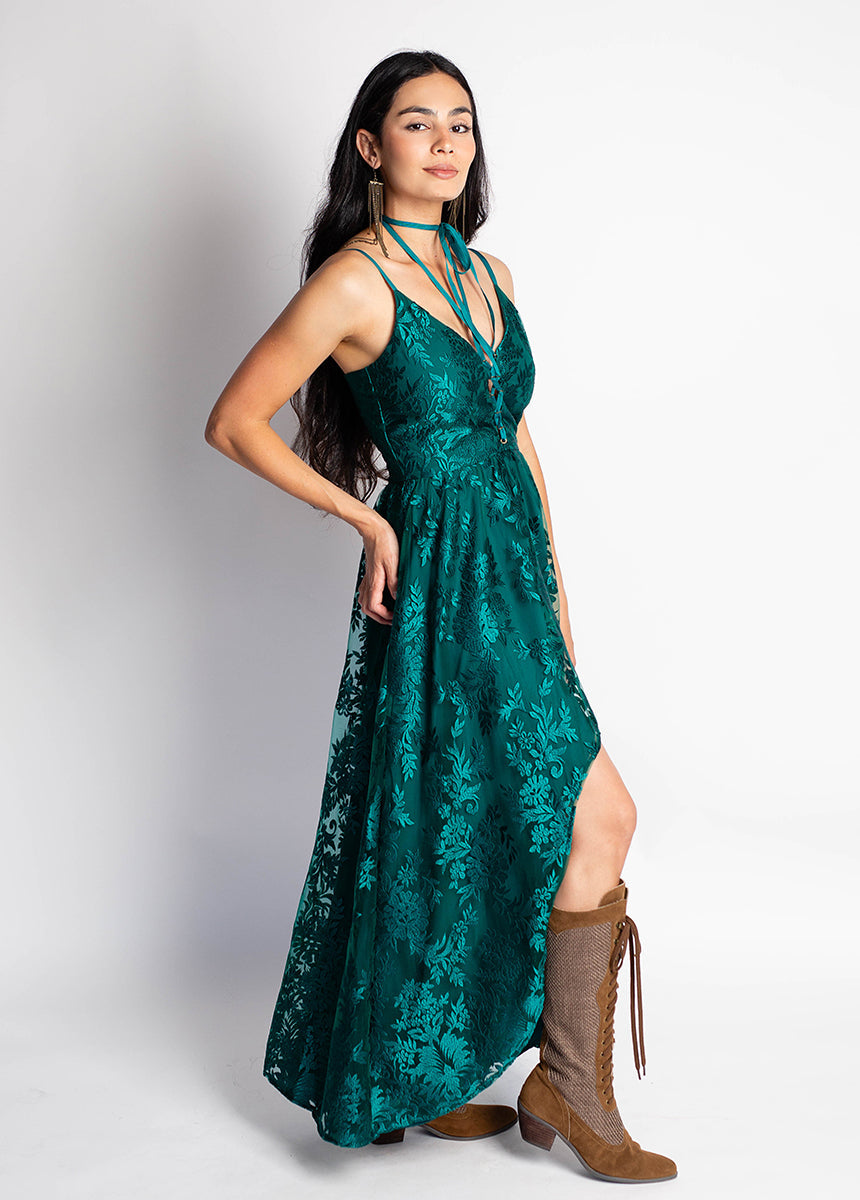 Women Holli Dress in Ocean Teal