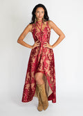 Women Holli Dress in Red Wine