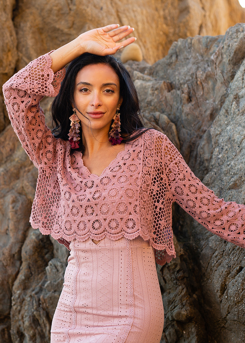 Women Iyla Top in Dusty Orchid