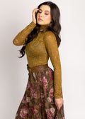 Women Iris Top in Bistre