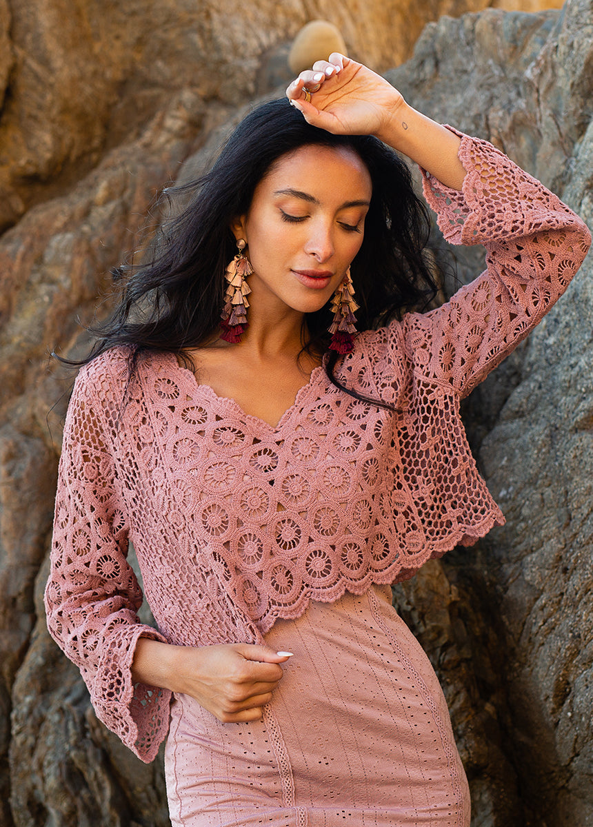 Women Iyla Top in Dusty Orchid