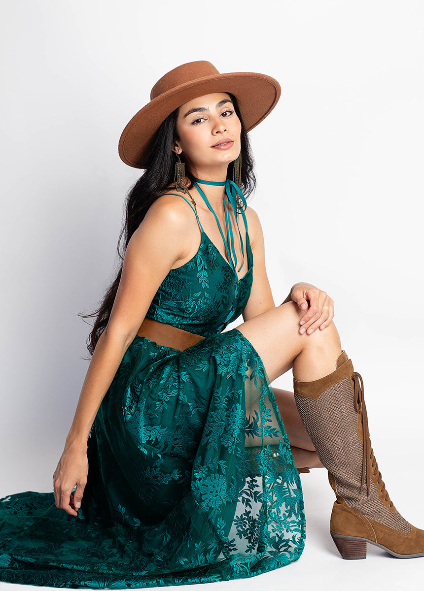 Women Holli Dress in Ocean Teal