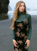 Women Iris Top in Peacock